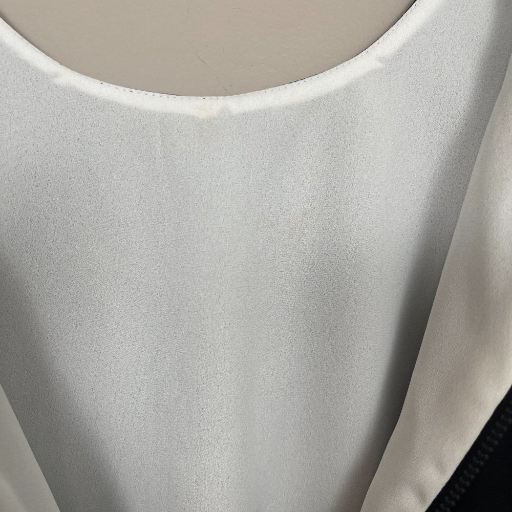 Sam Edelman Black & White Double Layer Sleeveless Top - Picture 11 of 12